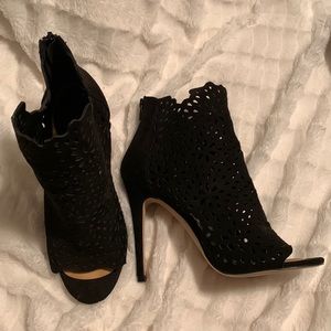 Beautiful black peep toe heels